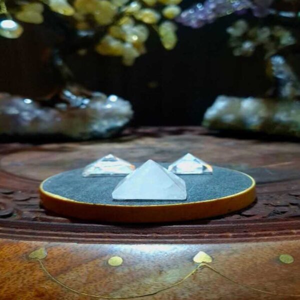 Pirâmide Pedra Mini - Cristal