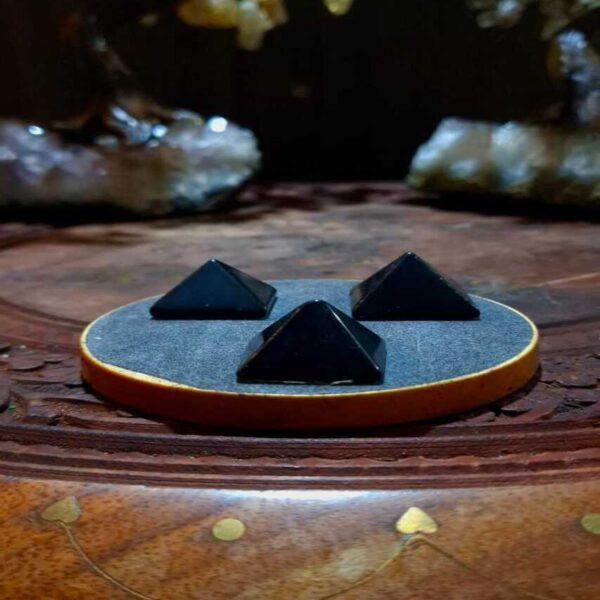 Pirâmide Pedra Mini - Obsidiana Negra
