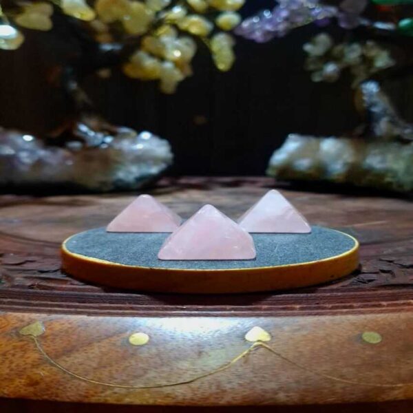 Pirâmide Pedra Mini - Quartzo Rosa