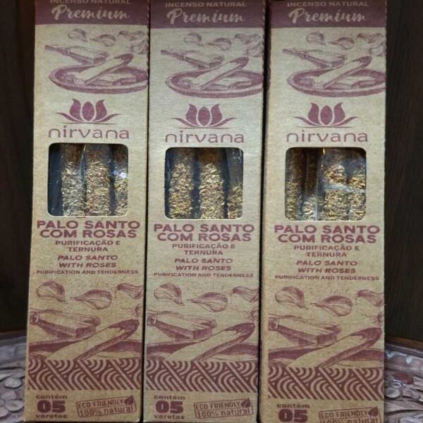 Incenso Nirvana Premium - Palo Santo com Rosas