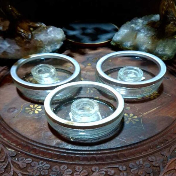 Castiçal de Vidro Para Vela Palito