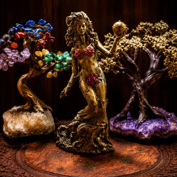 Deusa Gaia - Mãe Terra 20cm Resina