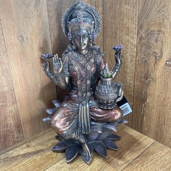 Lakshimi 33cm Resina - Deusa da Prosperidade