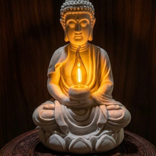 Luminária Buda com Lótus