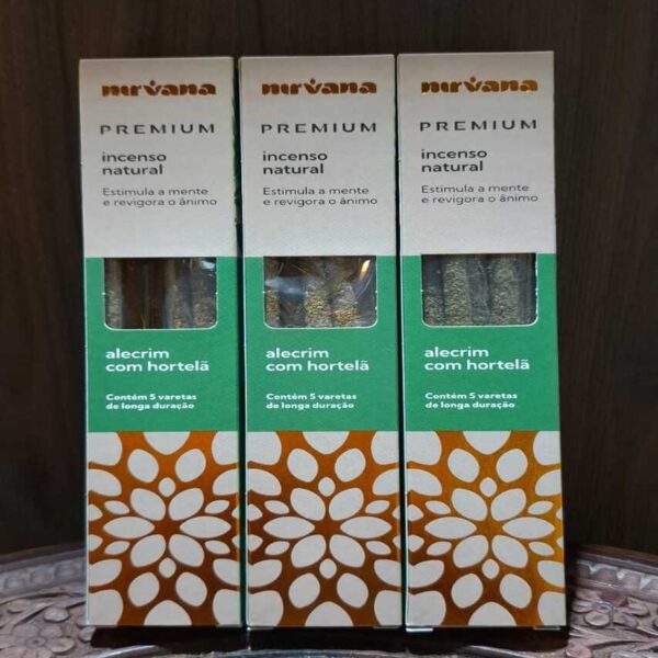 Incenso Nirvana Premium - Alecrim com Hortelã