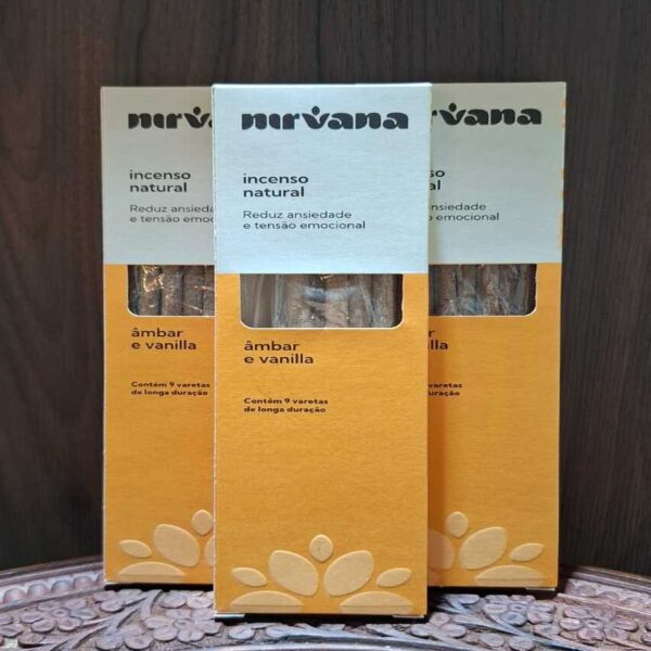 Incenso Nirvana Tradicional - Âmbar e Vanilla