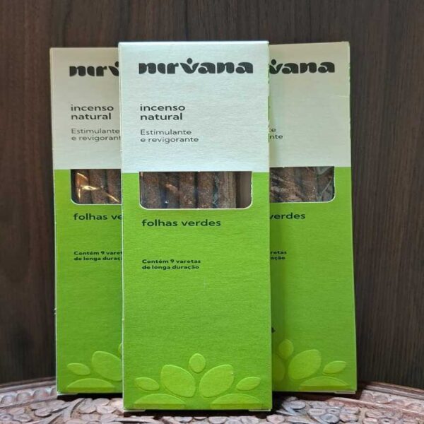 Incenso Nirvana Tradicional - Folhas Verdes