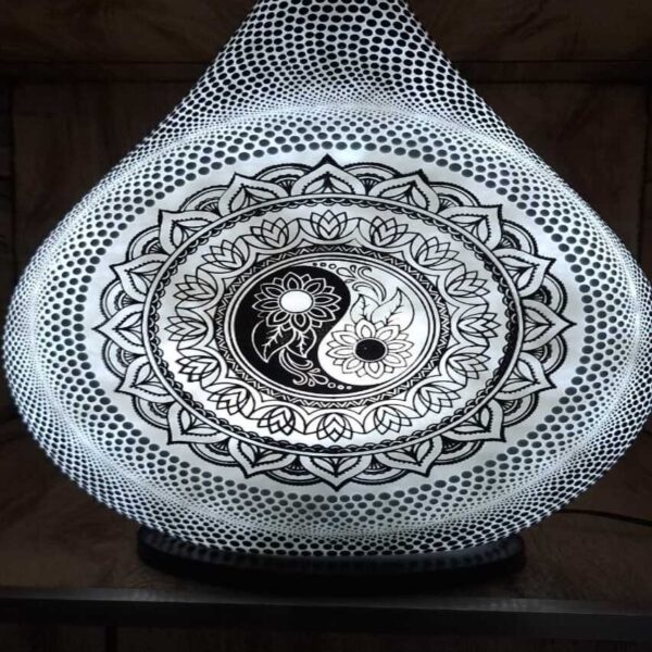 Luminária de Fibra - Yin Yang