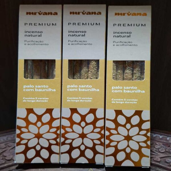 Incenso Nirvana Premium - Palo Santo com Baunilha