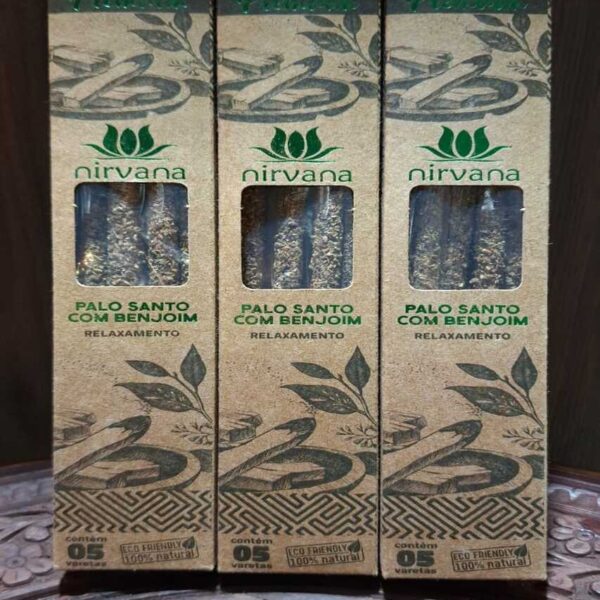 Incenso Nirvana Premium - Palo Santo com Benjoim