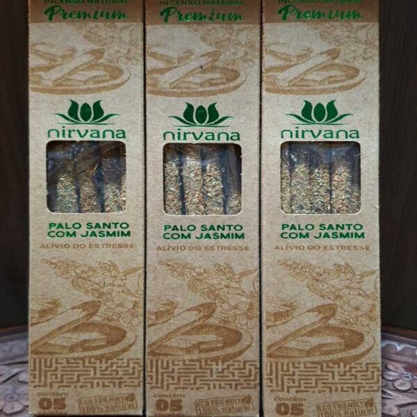 Incenso Nirvana Premium - Palo Santo com Jasmim