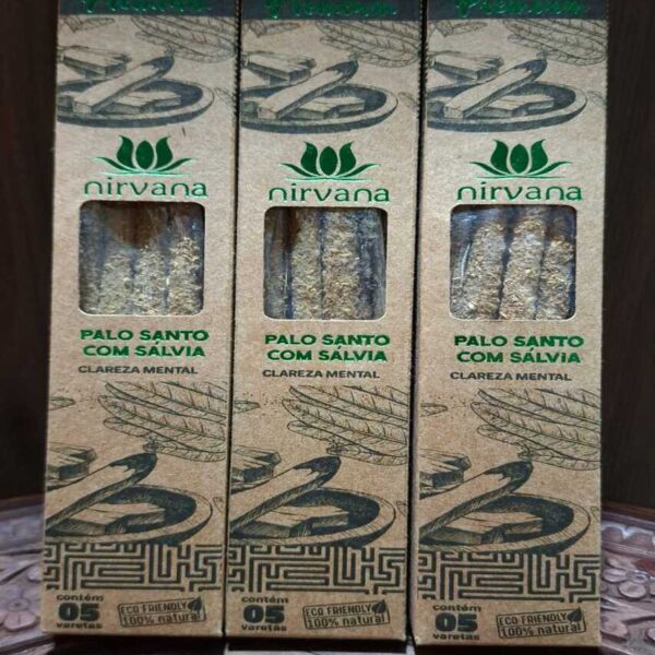 Incenso Nirvana Premium - Palo Santo com Sálvia