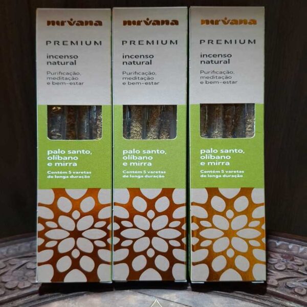 Incenso Nirvana Premium - Palo Santo, Olíbano e Mirra