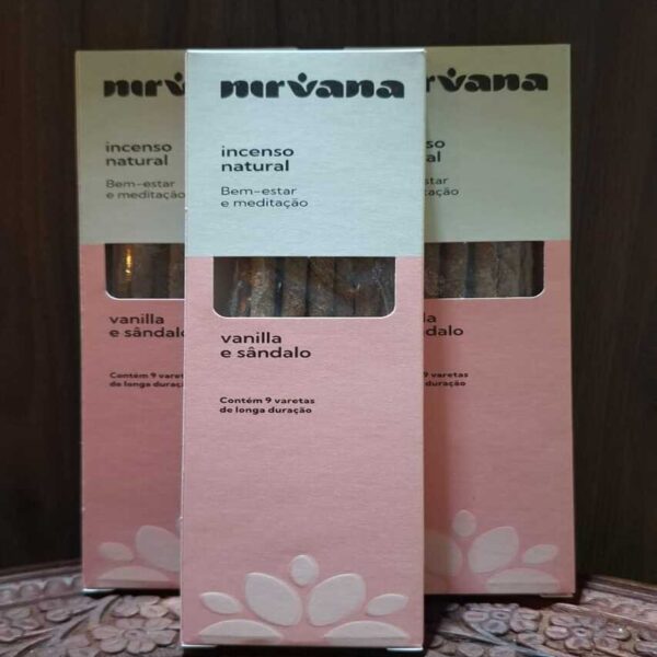 Incenso Nirvana Tradicional - Vanilla e Sândalo