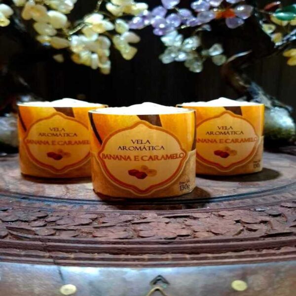 Vela 3 Dias - Banana e Caramelo 130g