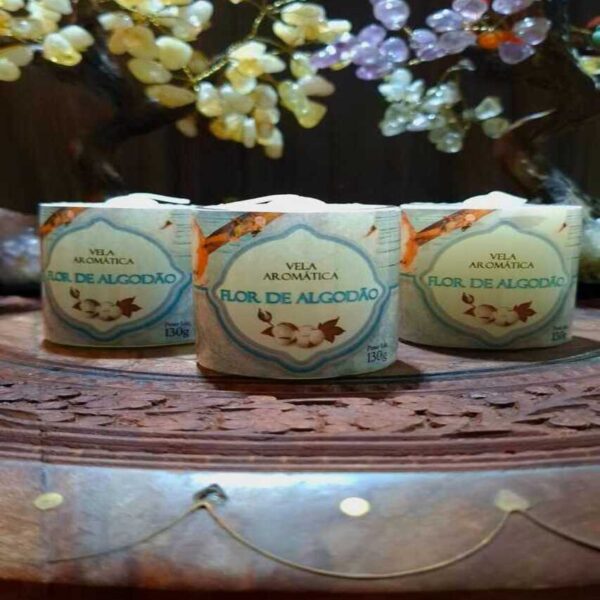 Vela 3 Dias - Flor de Algodão 130g