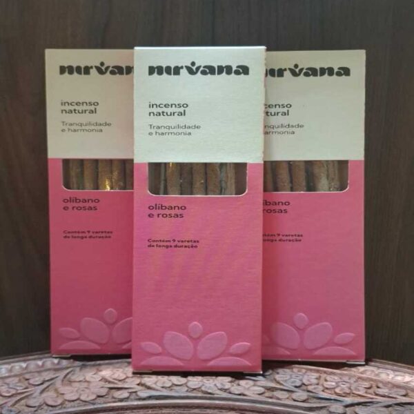Incenso Nirvana Tradicional - Olíbano e Rosas