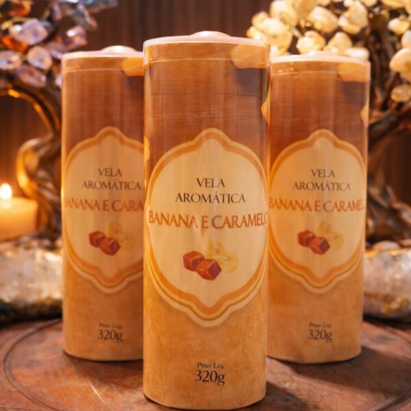 Vela 7 Dias Banana e Caramelo - 320g
