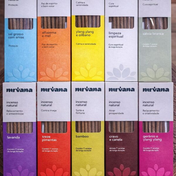 Kit Incenso - 10 Incensos Nirvana